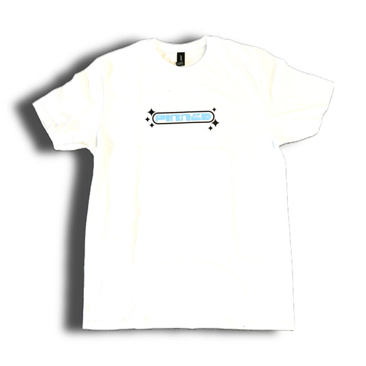 White "Sparkle" Short Sleeve Tee